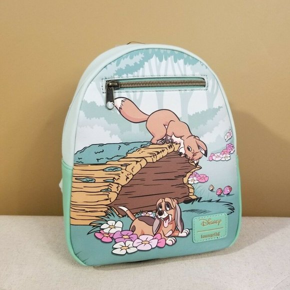 Loungefly Disney Fox And The Hound Cooper Tod Playful Mini Backpack NEW - Picture 14 of 14
